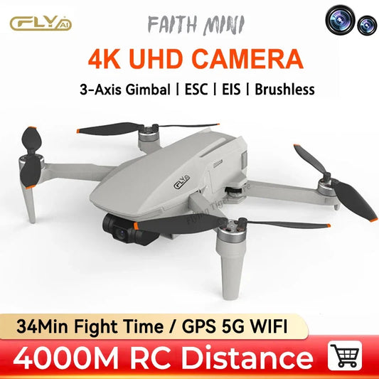CFLY Faith MINI Drone 3-Axis Gimbal Professional Camera 4K Video Camera,26 Mins Flight Time,3Km Video Transmission Light Drones