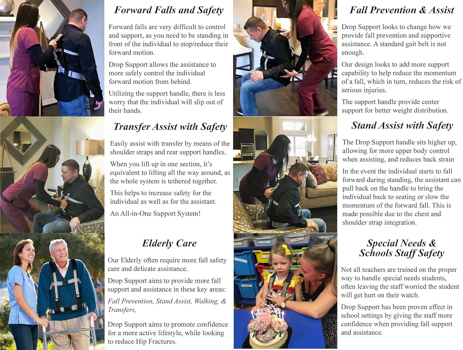 Harness - Aiding in Patient Fall Prevention & Balance & Stability. for Epilepsy, Parkinson'S, Elderly Care and More. Beneficial for Pt/Ot'S. Increasing Patient Safety over Gait Belts.