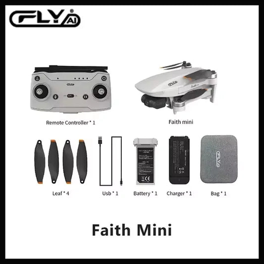 CFLY Faith MINI Drone 3-Axis Gimbal Professional Camera 4K Video Camera,26 Mins Flight Time,3Km Video Transmission Light Drones