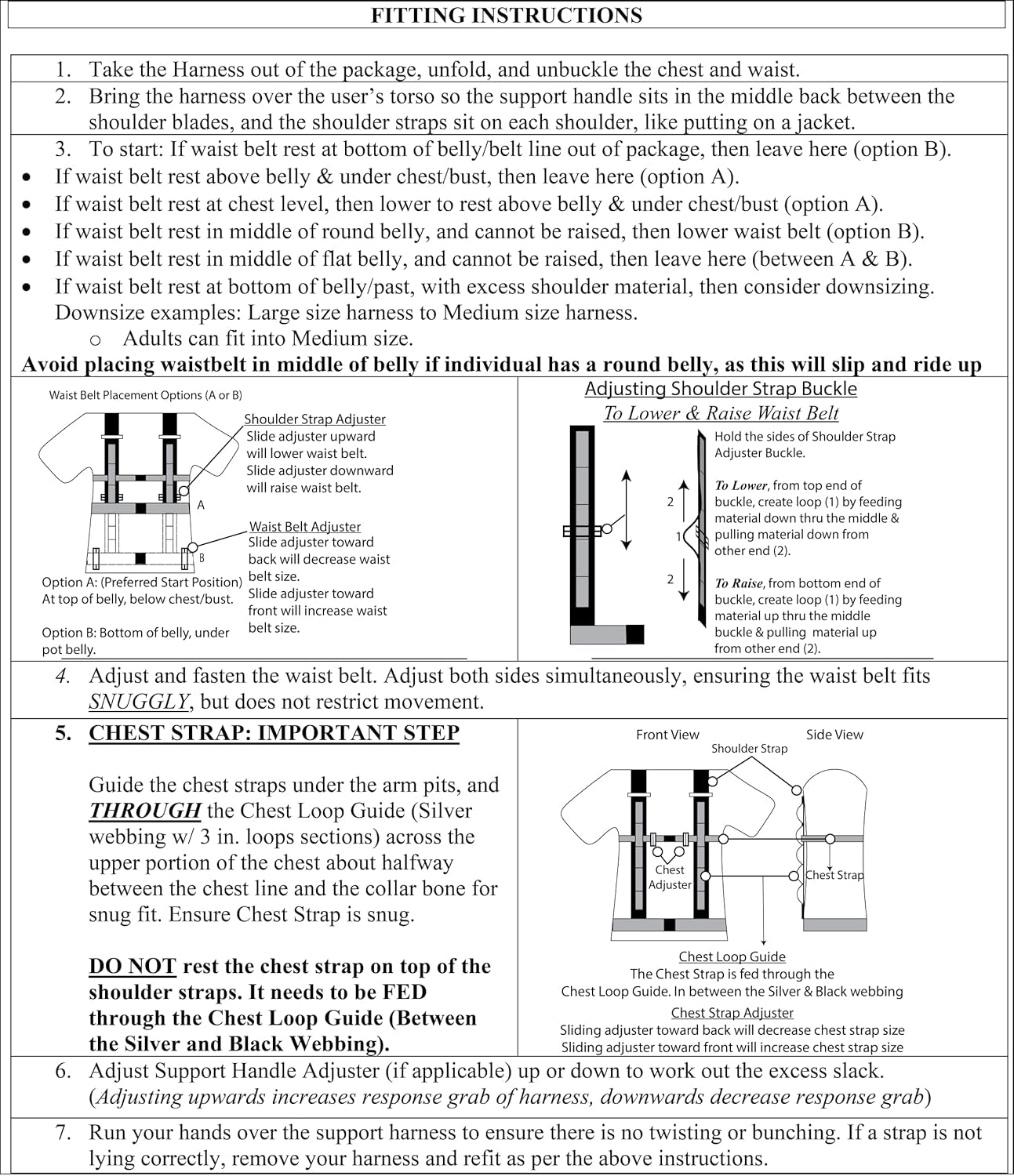Harness - Aiding in Patient Fall Prevention & Balance & Stability. for Epilepsy, Parkinson'S, Elderly Care and More. Beneficial for Pt/Ot'S. Increasing Patient Safety over Gait Belts.